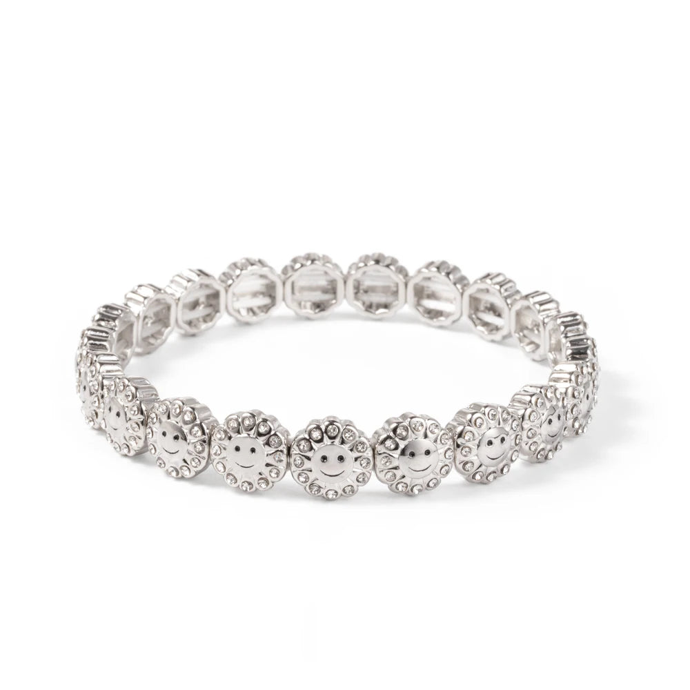 2024 New Rhinestone Happy Bangle For Women Diamond Hand Accessory
