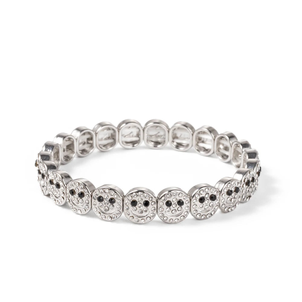 2024 New Rhinestone Happy Bangle For Women Diamond Hand Accessory