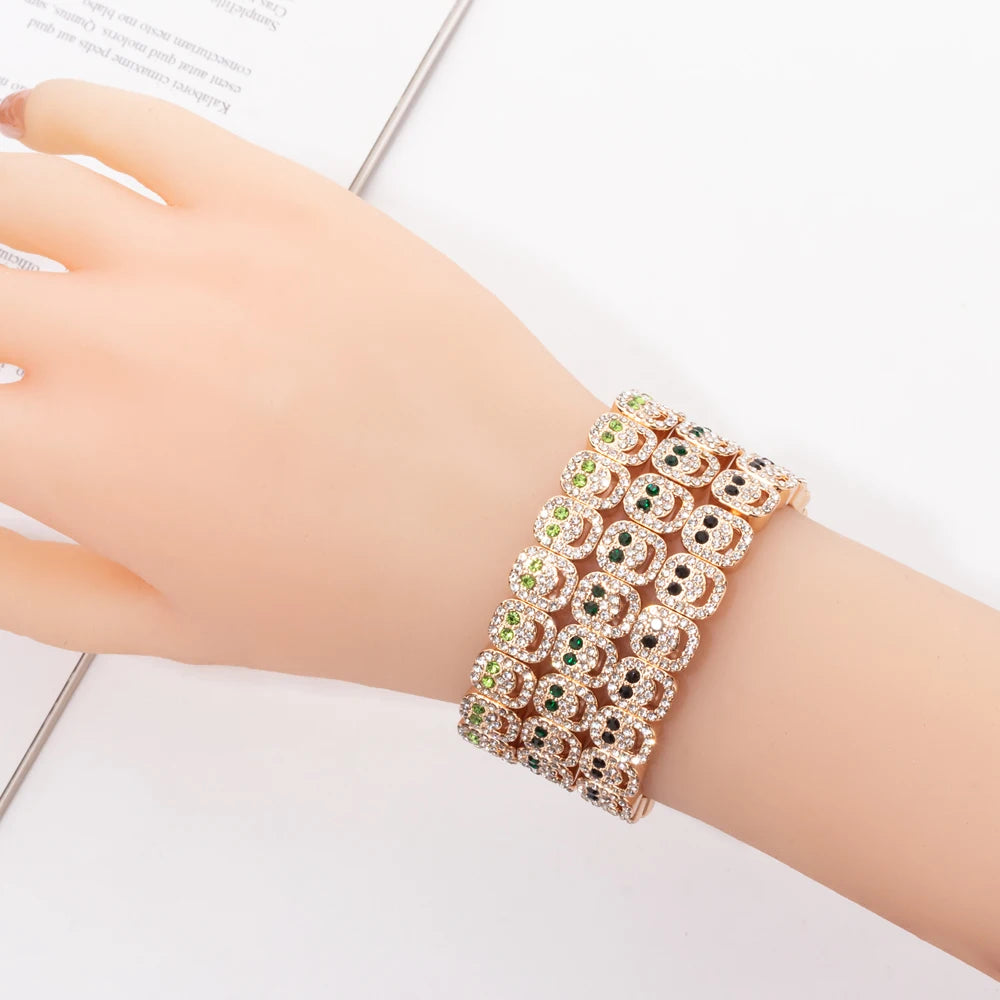 Extremely Happy Pave Bracelets