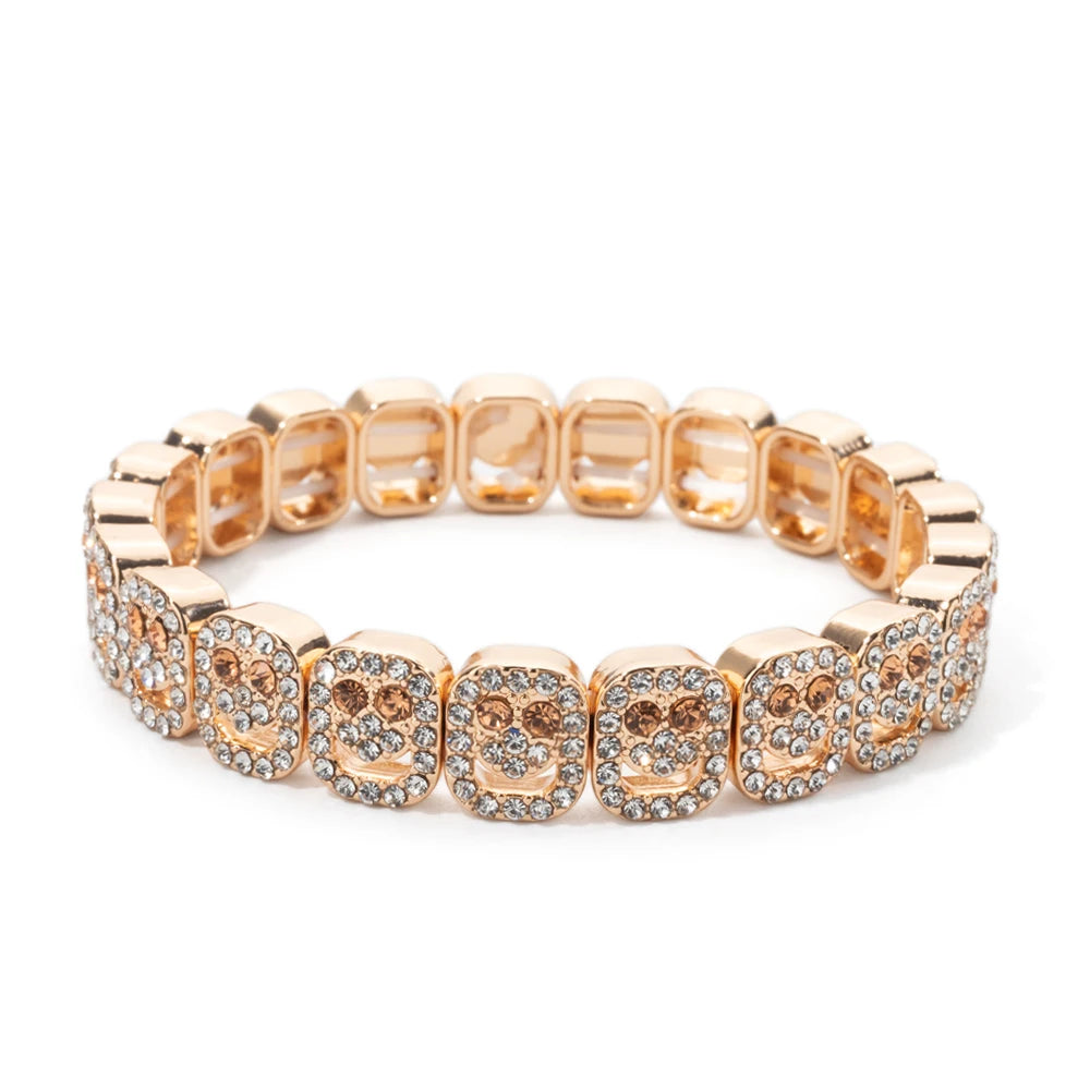 Extremely Happy Pave Bracelets