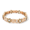 2024 New Rhinestone Happy Bangle For Women Diamond Hand Accessory