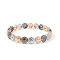 2024 New Design Sunflower Happy Bangle For Women Gold Color Boho Elastic Beaded Bracelets Hand Accessory