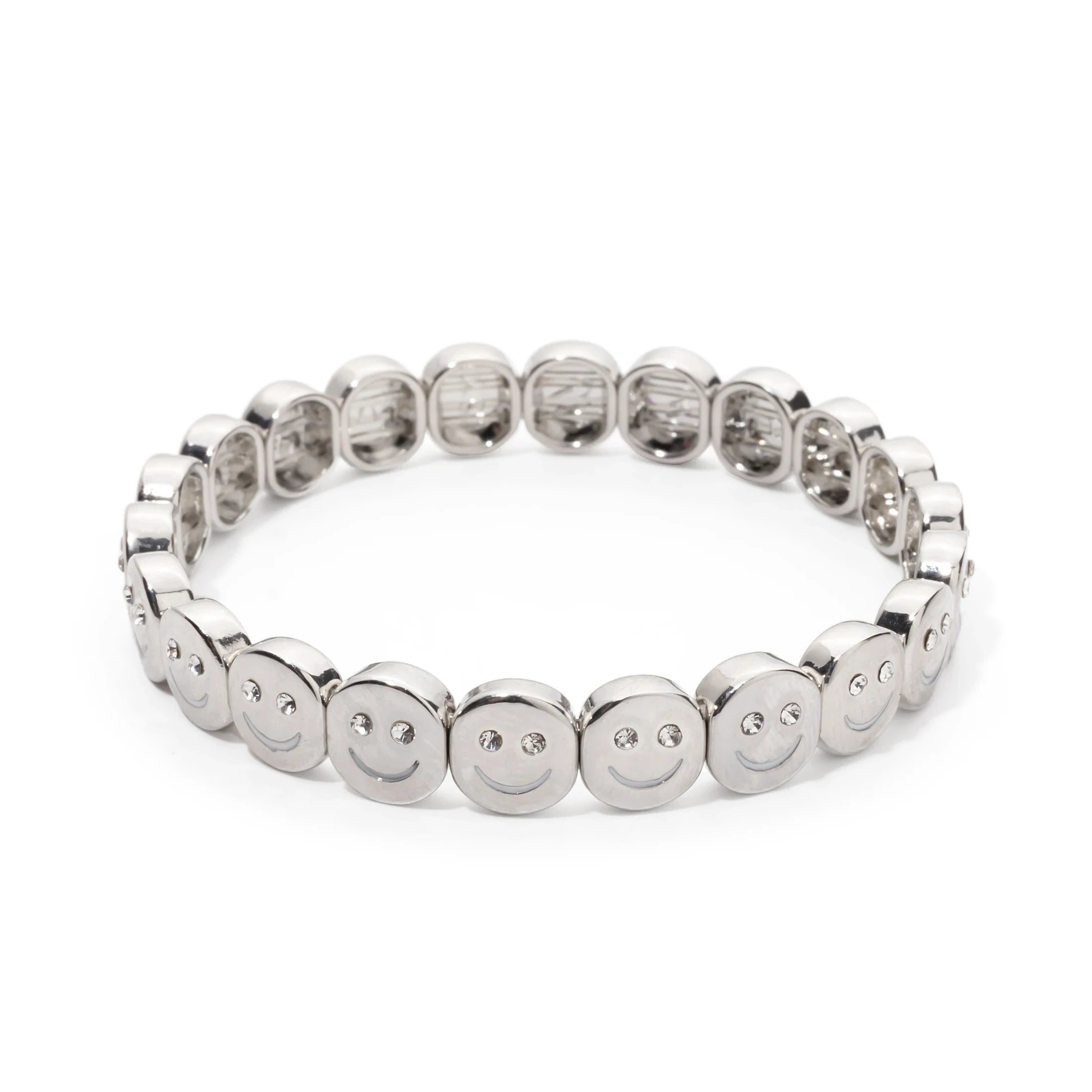 Choice Gold Color Happy Bangle For Women Inlaid Diamond Elastic Bracelets Dice Hand Accessory