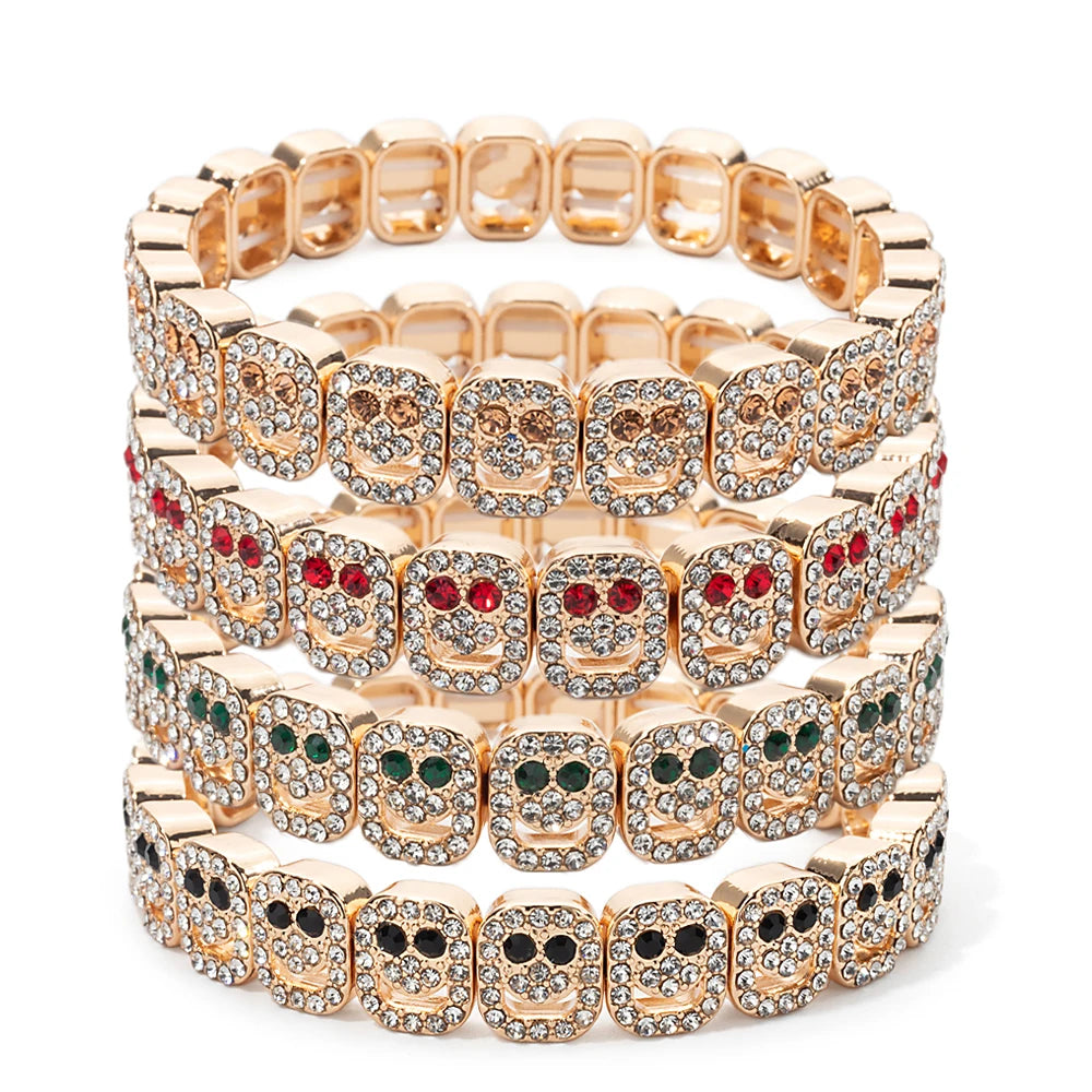 Extremely Happy Pave Bracelets