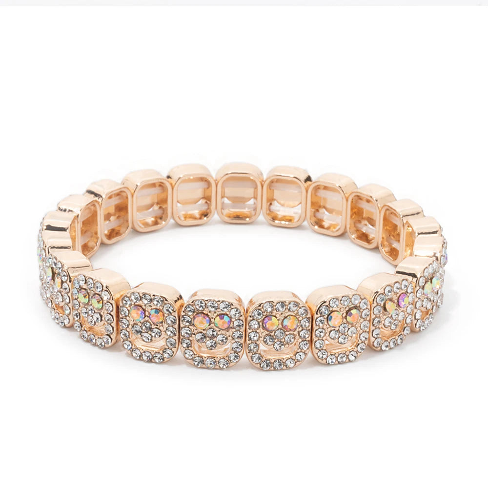 Extremely Happy Pave Bracelets