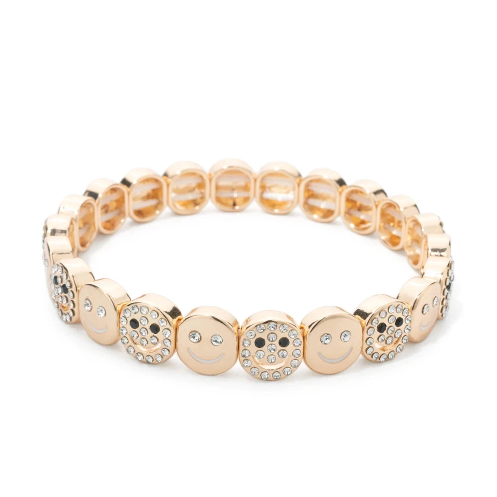 2024 New Rhinestone Happy Bangle For Women Diamond Hand Accessory