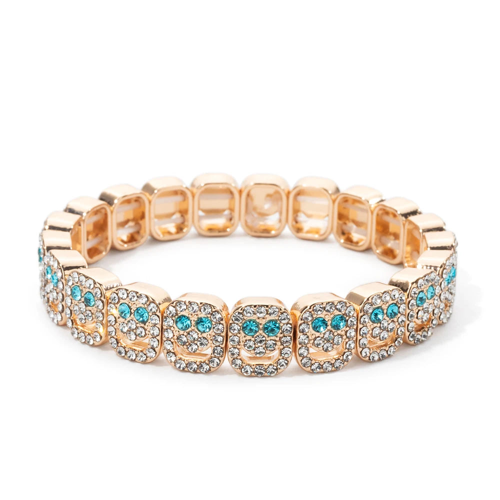 Extremely Happy Pave Bracelets