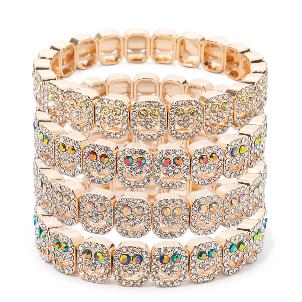 Extremely Happy Pave Bracelets