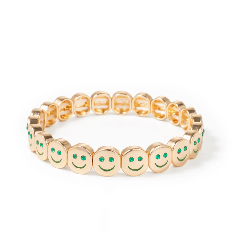 2024 New Rhinestone Happy Bangle For Women Diamond Hand Accessory