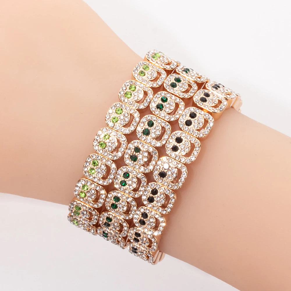 Extremely Happy Pave Bracelets